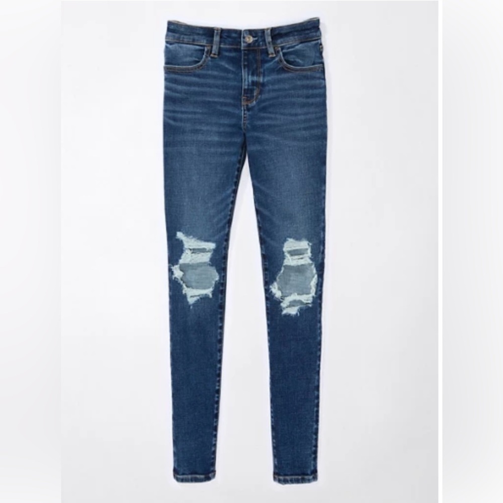 American Eagle Next Level low rise ripped jeans